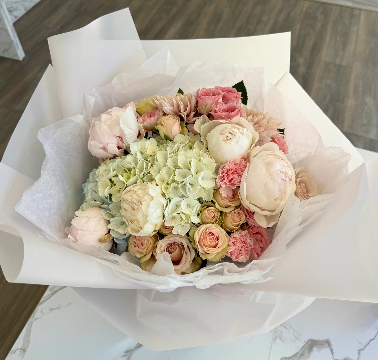 Blush Garden with Peonies