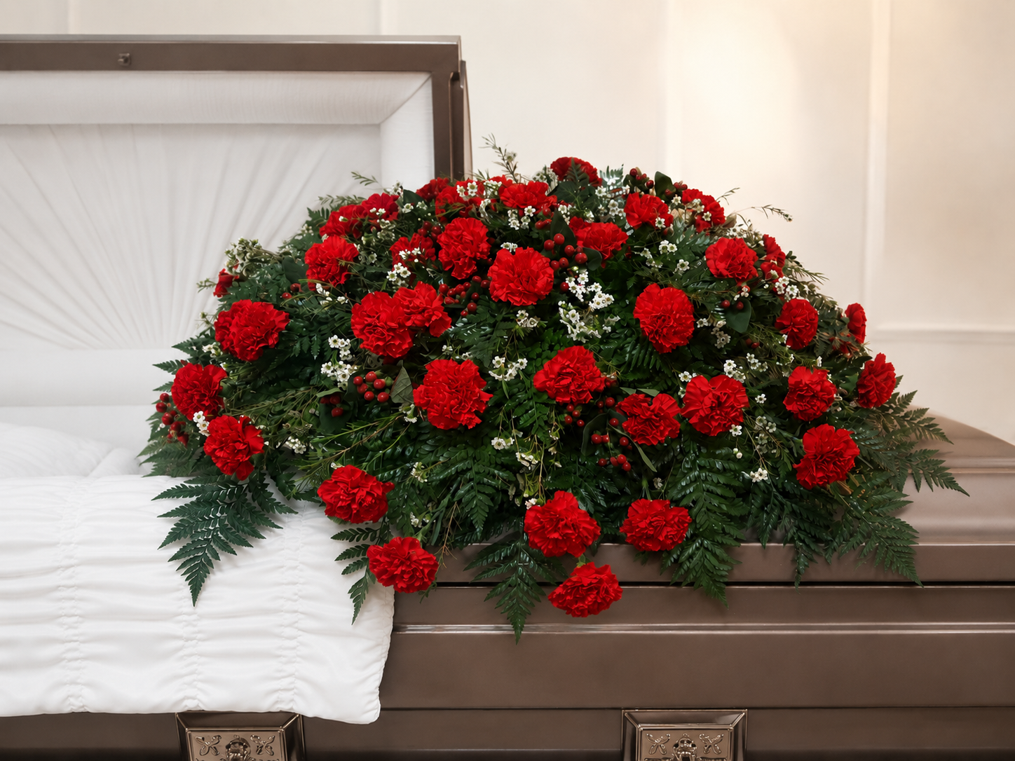 Red Casket Spray #7
